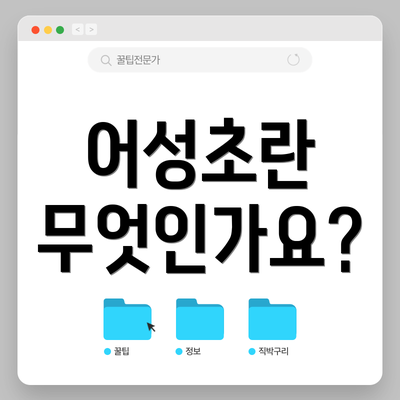 어성초란 무엇인가요?