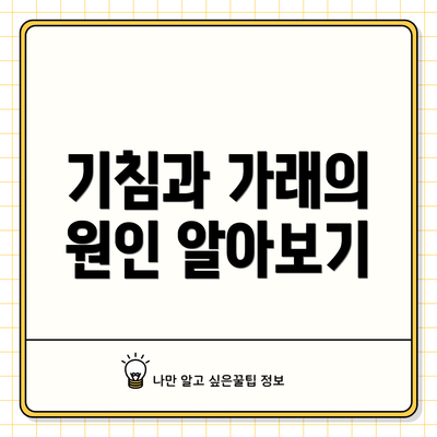 기침과 가래의 원인 알아보기