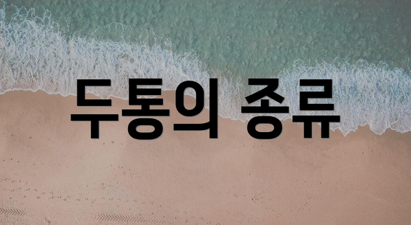 두통의 종류