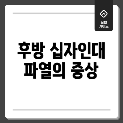 후방 십자인대 파열의 증상